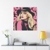 101419-227.jpg Pop Art Woman With Donuts Standard Canvas