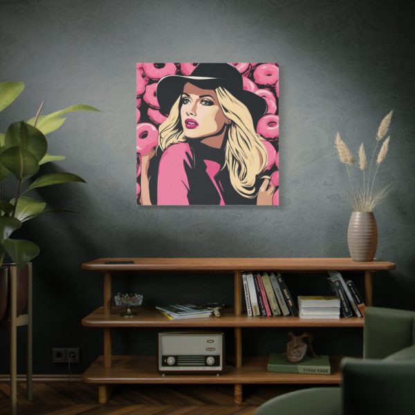 101419-229.jpg Pop Art Woman With Donuts Standard Canvas
