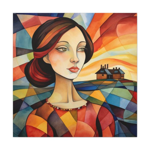 101419-231.jpg Colorful Mosaic Style Pop Art I Standard Canvas