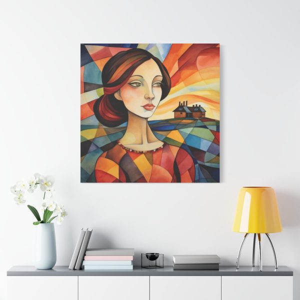 101419-232.jpg Colorful Mosaic Style Pop Art I Standard Canvas