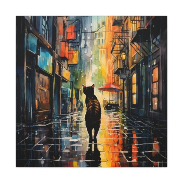 101419-236.jpg Pop Art Alley Cat Print Standard Canvas