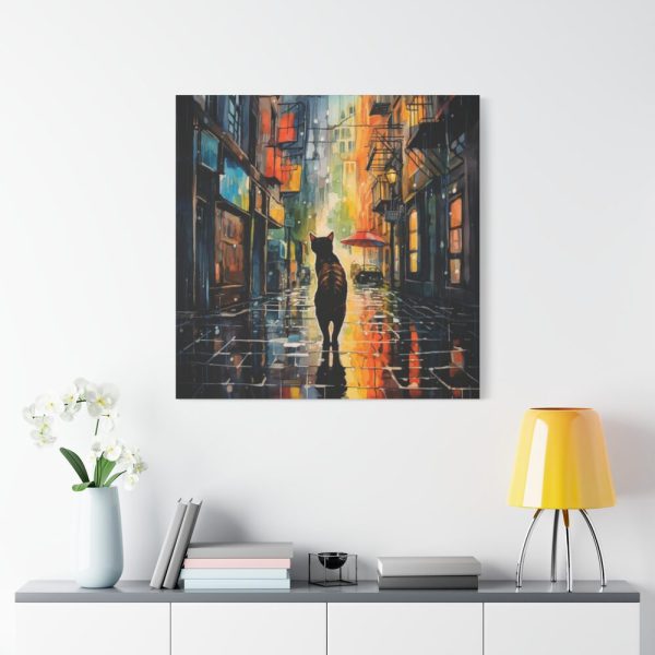 101419-237.jpg Pop Art Alley Cat Print Standard Canvas