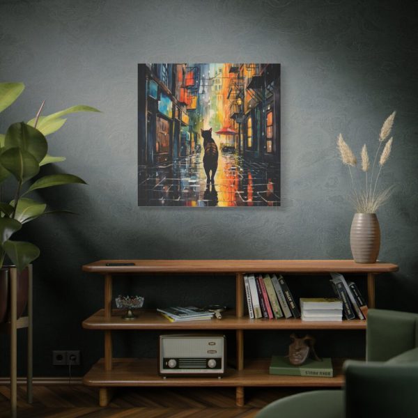 101419-239.jpg Pop Art Alley Cat Print Standard Canvas