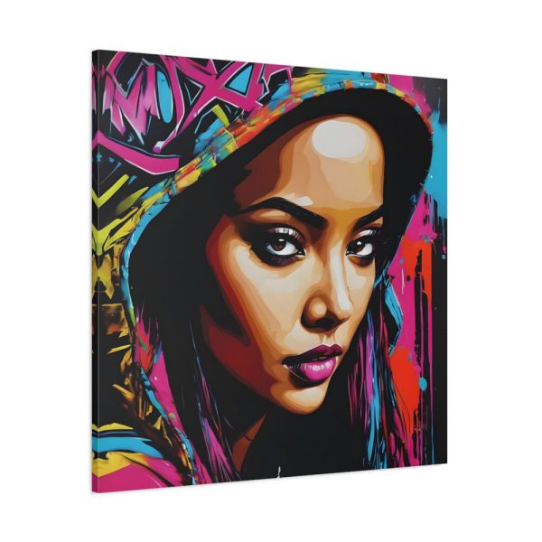 101419-260.jpg Woman Pop Art Graffiti Art IV Standar Canvas
