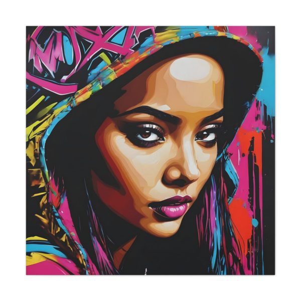 101419-261.jpg Woman Pop Art Graffiti Art IV Standar Canvas