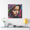 101419-262.jpg Woman Pop Art Graffiti Art IV Standar Canvas