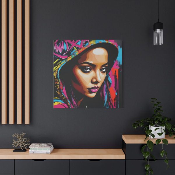101419-263.jpg Woman Pop Art Graffiti Art IV Standar Canvas