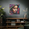 101419-264.jpg Woman Pop Art Graffiti Art IV Standar Canvas
