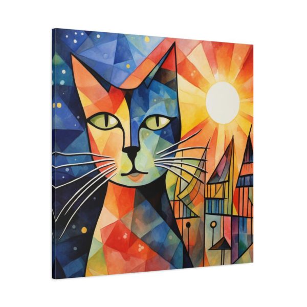 Cat Portrait Pop Art Standard Canvas