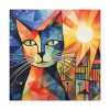 Cat Portrait Pop Art Standard Canvas