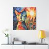 Cat Portrait Pop Art Standard Canvas