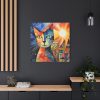 Cat Portrait Pop Art Standard Canvas