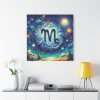 Zodiac Sign of Virgo Standard Canvas