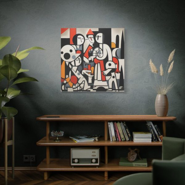 101419-279.jpg Abstract Crowd Contemporary Art Standard Canvas