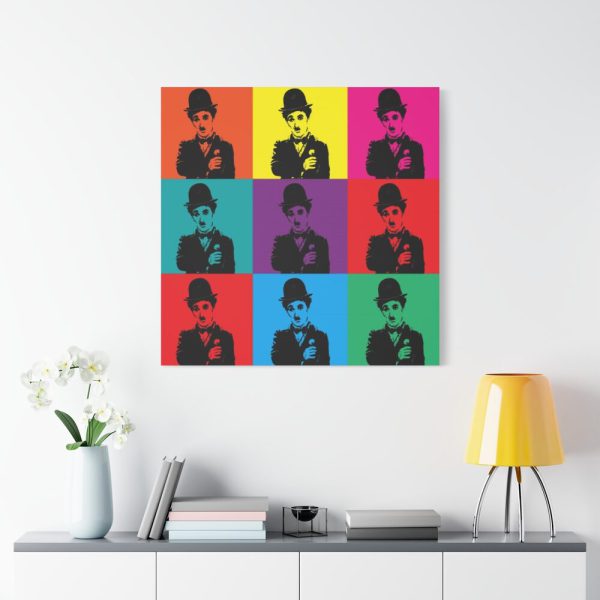 Charlie Chaplin Pop Art Standard Canvas