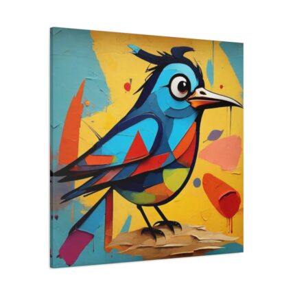 Bird Abstract Pop Art Print Standard Canvas