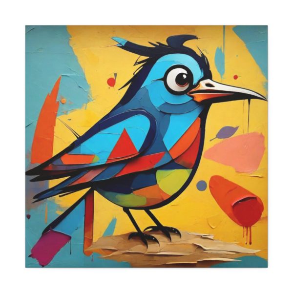 101419-286.jpg Bird Abstract Pop Art Print Standard Canvas
