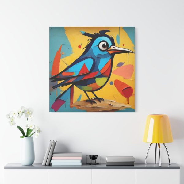 101419-287.jpg Bird Abstract Pop Art Print Standard Canvas