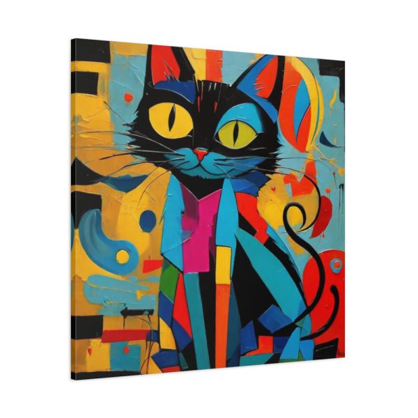 101419-290.jpg Cat Abstract Pop Art Print Standard Canvas