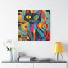 101419-292.jpg Cat Abstract Pop Art Print Standard Canvas