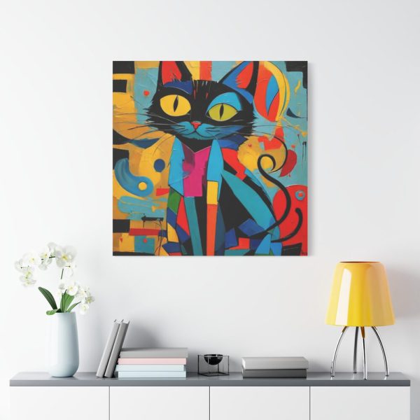 101419-292.jpg Cat Abstract Pop Art Print Standard Canvas