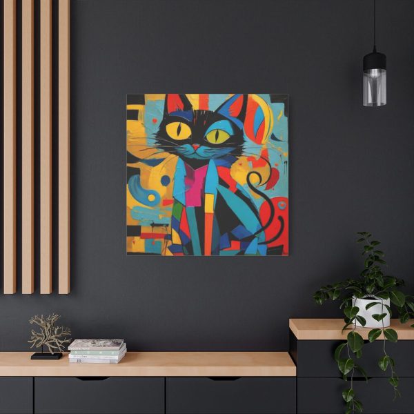 101419-293.jpg Cat Abstract Pop Art Print Standard Canvas