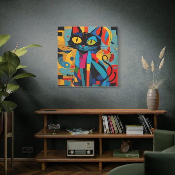 101419-294.jpg Cat Abstract Pop Art Print Standard Canvas