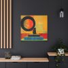 101419-303.jpg Black Cat Sitting on Squares Standard Canvas