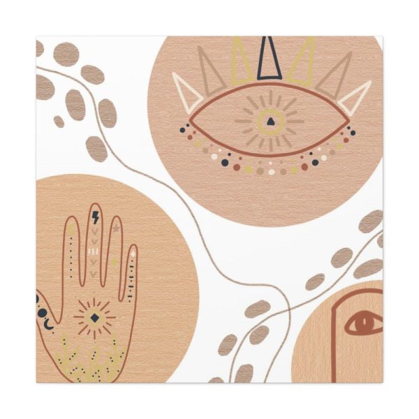101419-306.jpg Hand, Eye and Face Abstract Boho Minimal Art Standard Canvas