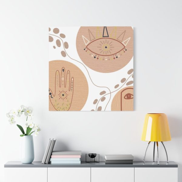 101419-307.jpg Hand, Eye and Face Abstract Boho Minimal Art Standard Canvas