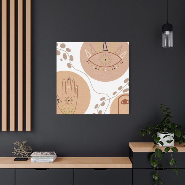 101419-308.jpg Hand, Eye and Face Abstract Boho Minimal Art Standard Canvas