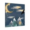 101419-310.jpg Mountains With a Silhouette Wolf Boho Style Standard Canvas