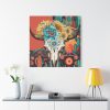 101419-317.jpg Boho Cow Skull Standard Canvas