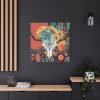 101419-318.jpg Boho Cow Skull Standard Canvas