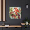 101419-53.jpg Branch Surrounded by Pine and Holly Berry Standard Canvas