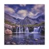 101419-56.jpg Waterfall, Mountains, Clouds, River, Plants Standard Canvas