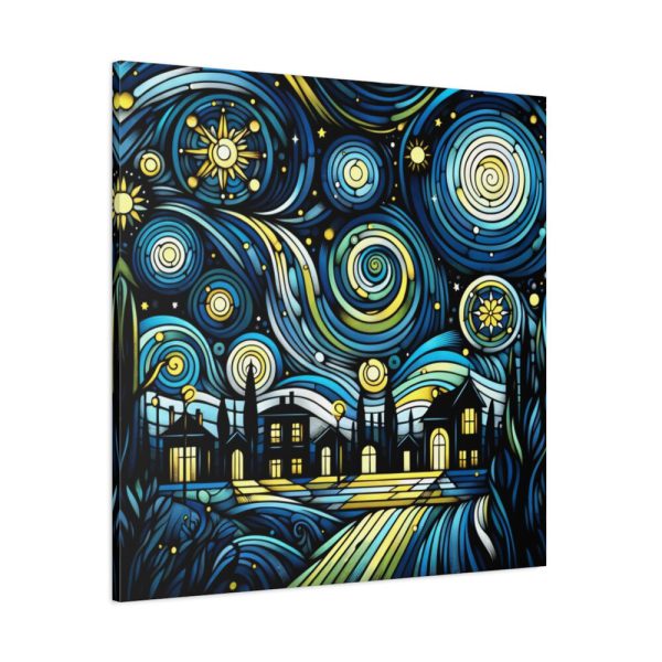 101419.jpg Whimsical and Vibrant Nighttime Landscape Standard Canvas