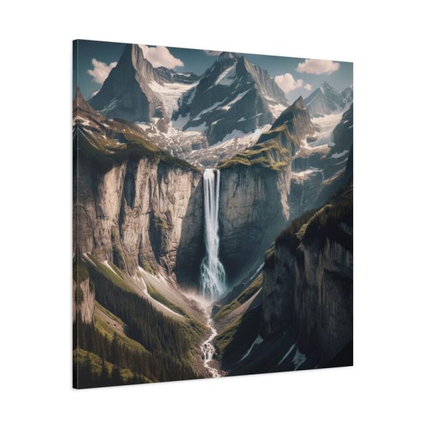101419-65.jpg Grand Mountain Waterfall Standard Canvas