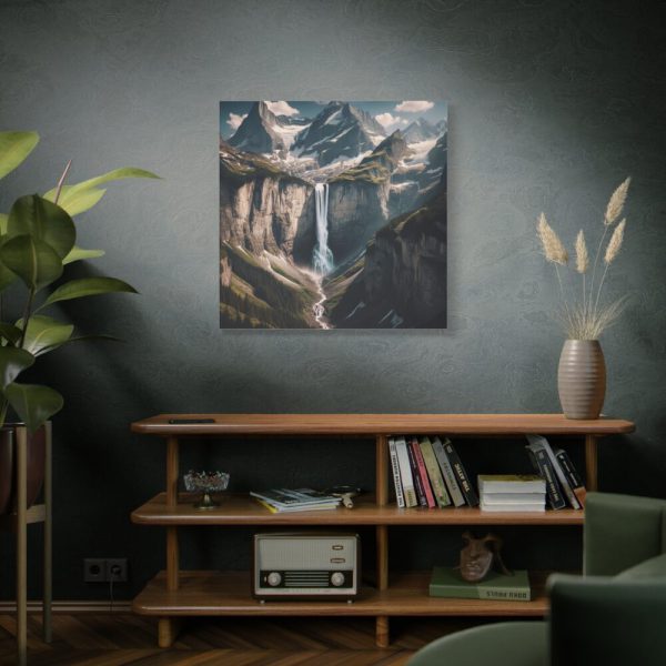 101419-69.jpg Grand Mountain Waterfall Standard Canvas