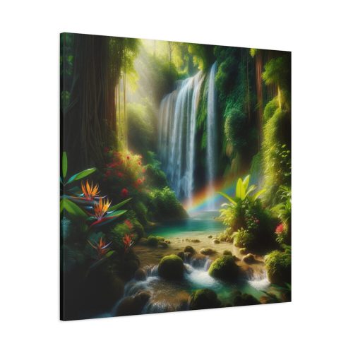 101419-70.jpg Tropical Paradise Waterfall Standard Canvas