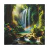 Tropical Paradise Waterfall Standard Canvas