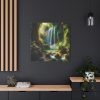 Tropical Paradise Waterfall Standard Canvas