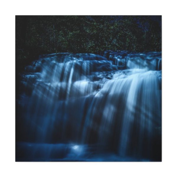 101419-81.jpg Waterfall at Night Standard Canvas