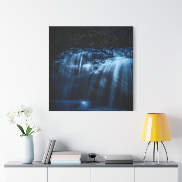 101419-82.jpg Waterfall at Night Standard Canvas