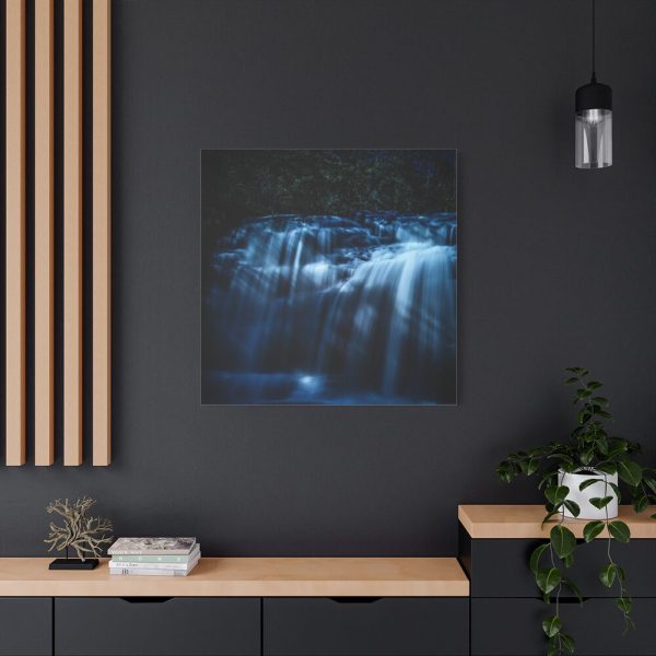 101419-83.jpg Waterfall at Night Standard Canvas