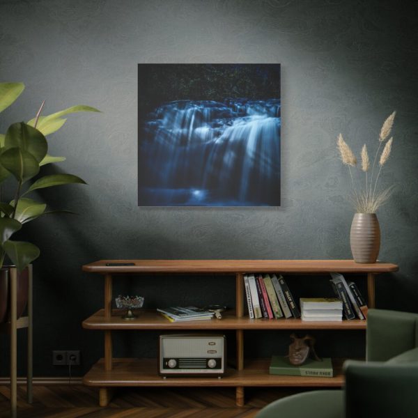 101419-84.jpg Waterfall at Night Standard Canvas
