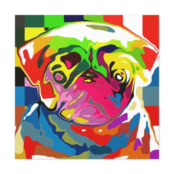 Pug Pop Art Standard Canvas