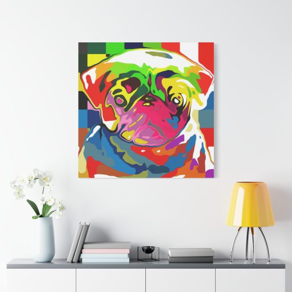 Pug Pop Art Standard Canvas