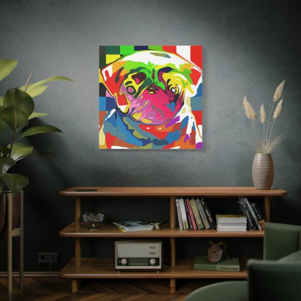 Pug Pop Art Standard Canvas