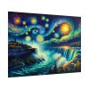 101875-12.jpg Niagara Falls Under Starry Night Poster